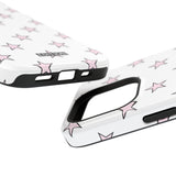 Pink and White Star Case