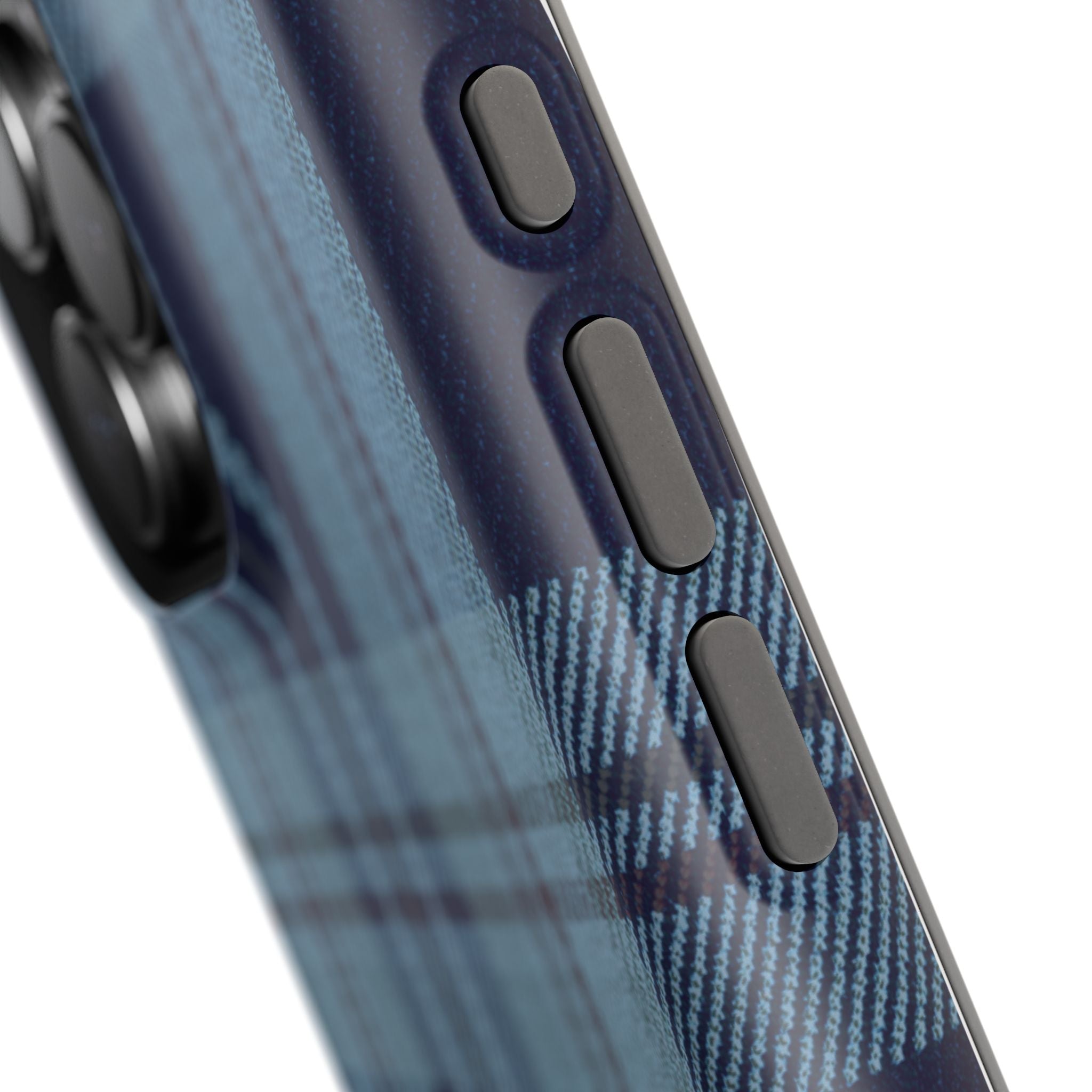Navy Plaid Case