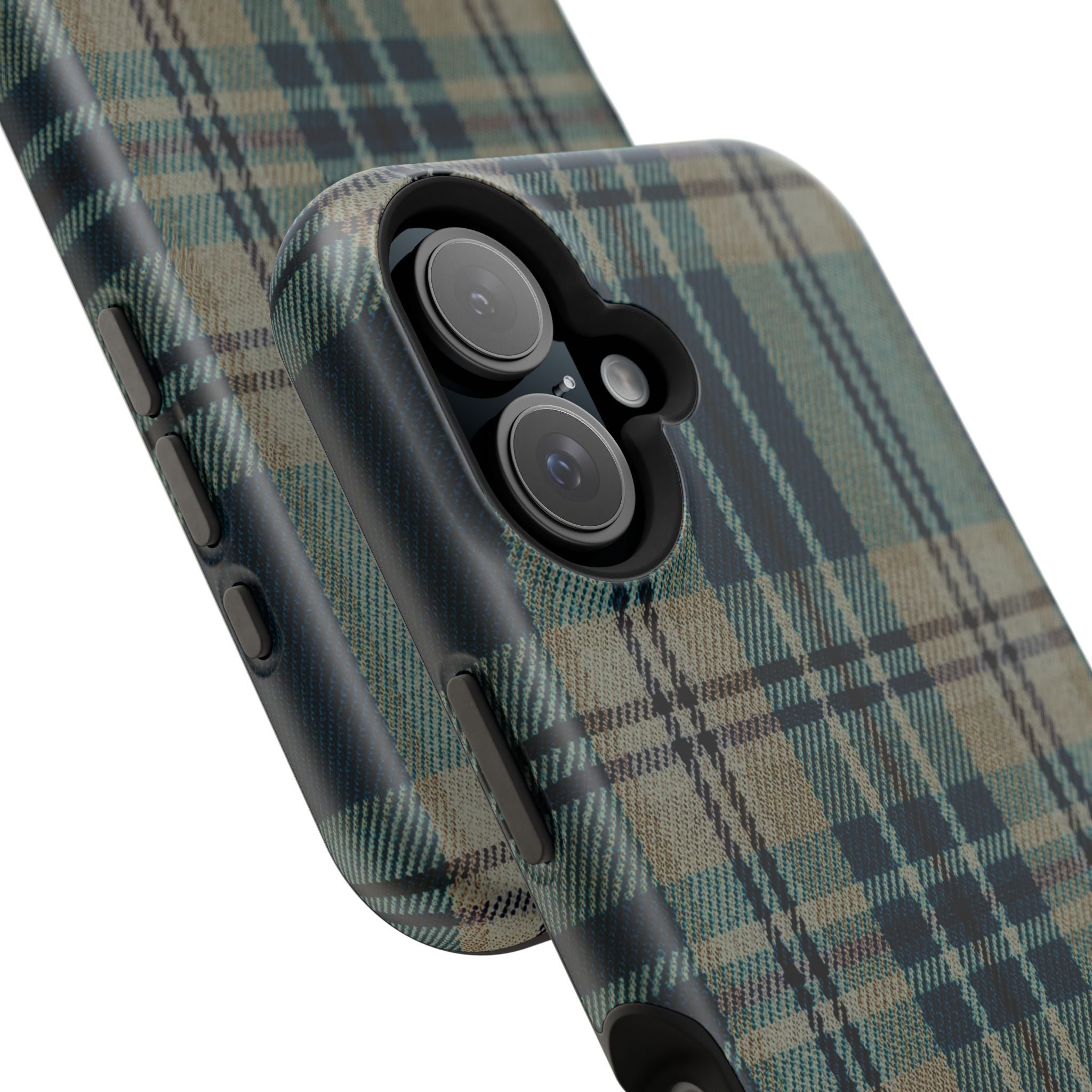 Green and Blue Plaid Case