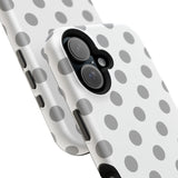 Grey and White Polka Dot Case