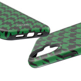 Green Houndstooth Case