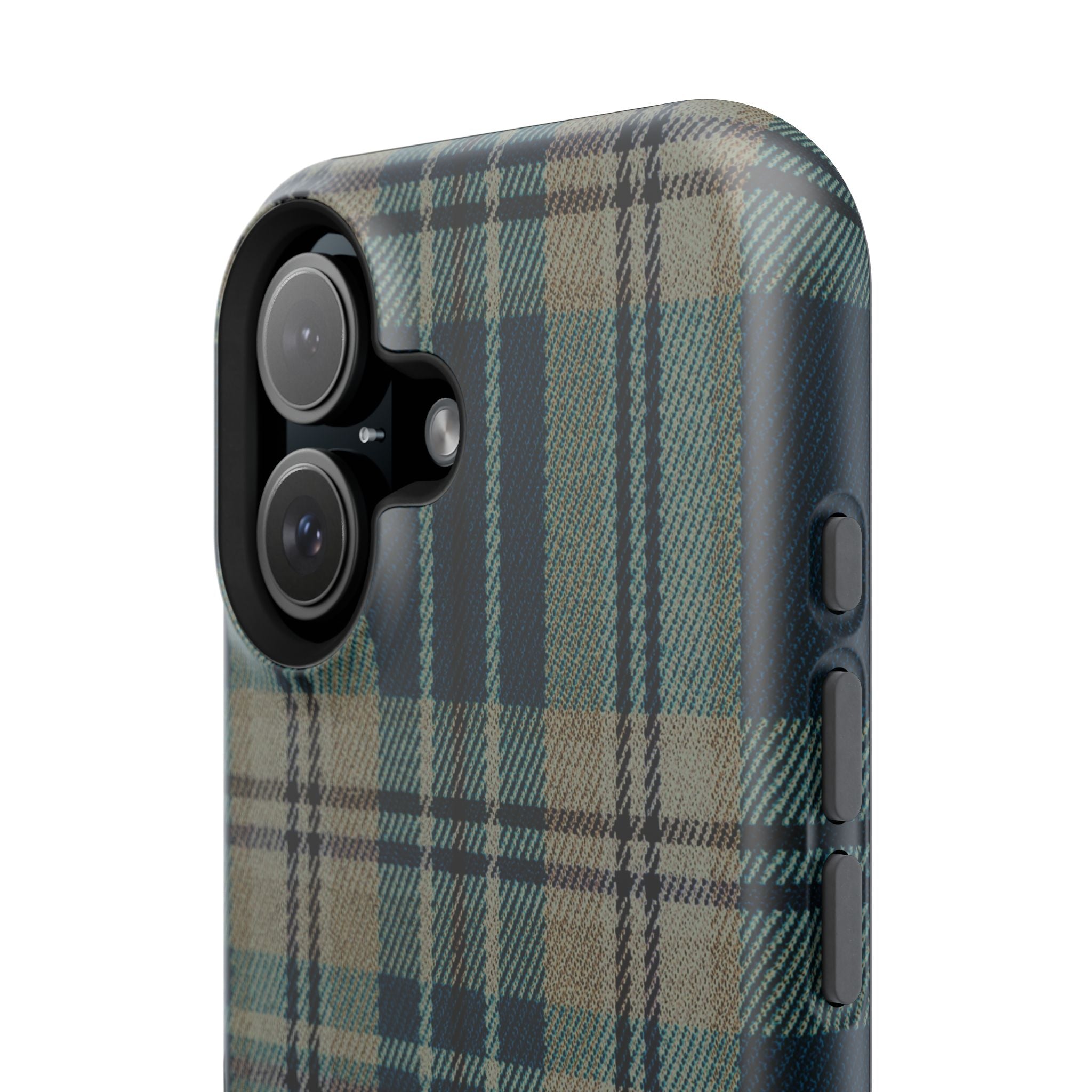 Green and Blue Plaid Case