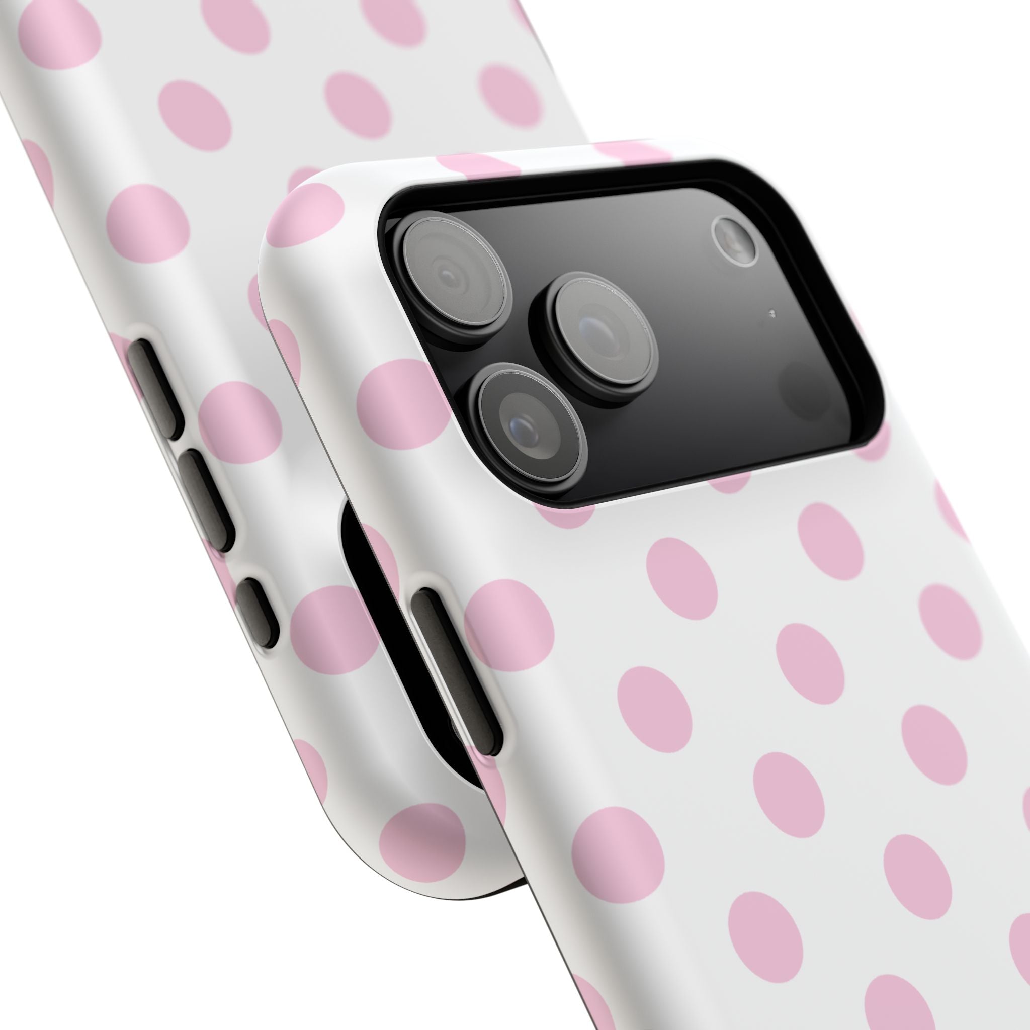 Pink and White Polka Dot Case