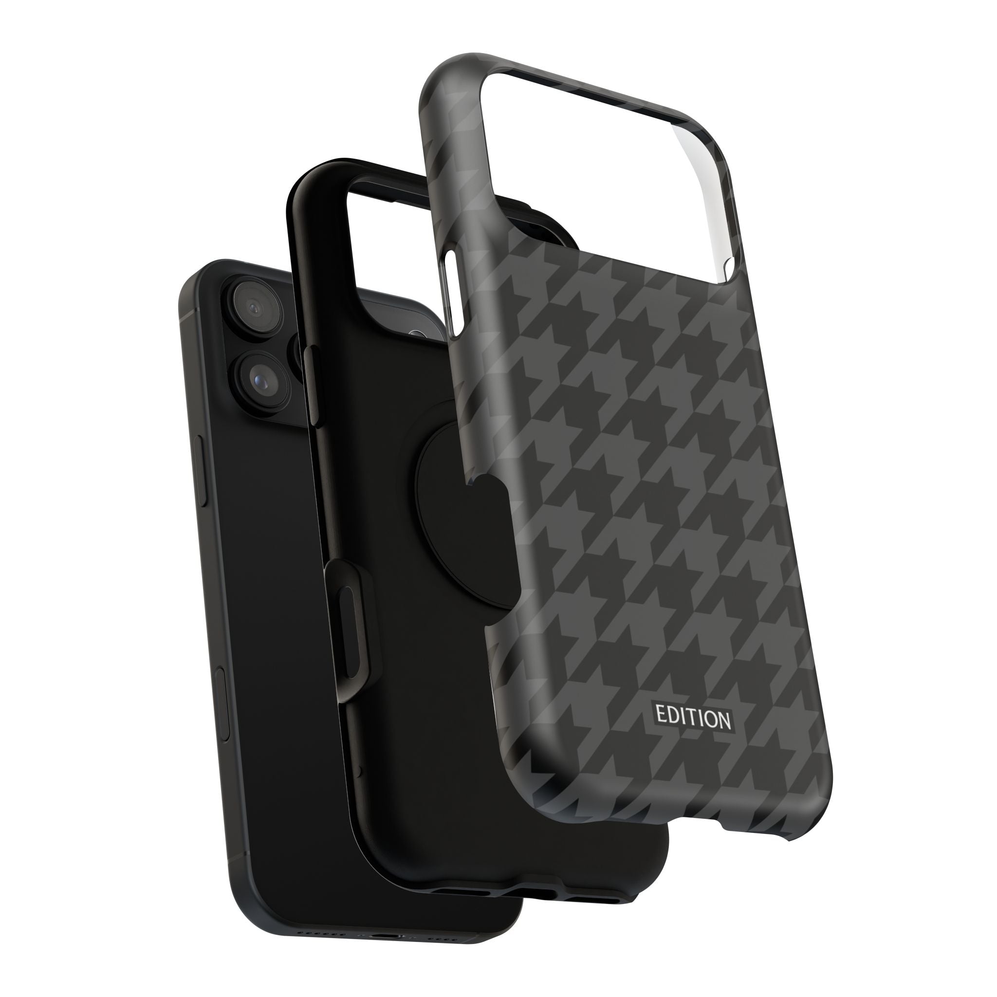 Grey Houndstooth Case