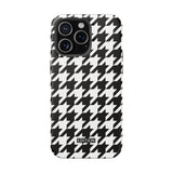 Black and White Houndstooth Case