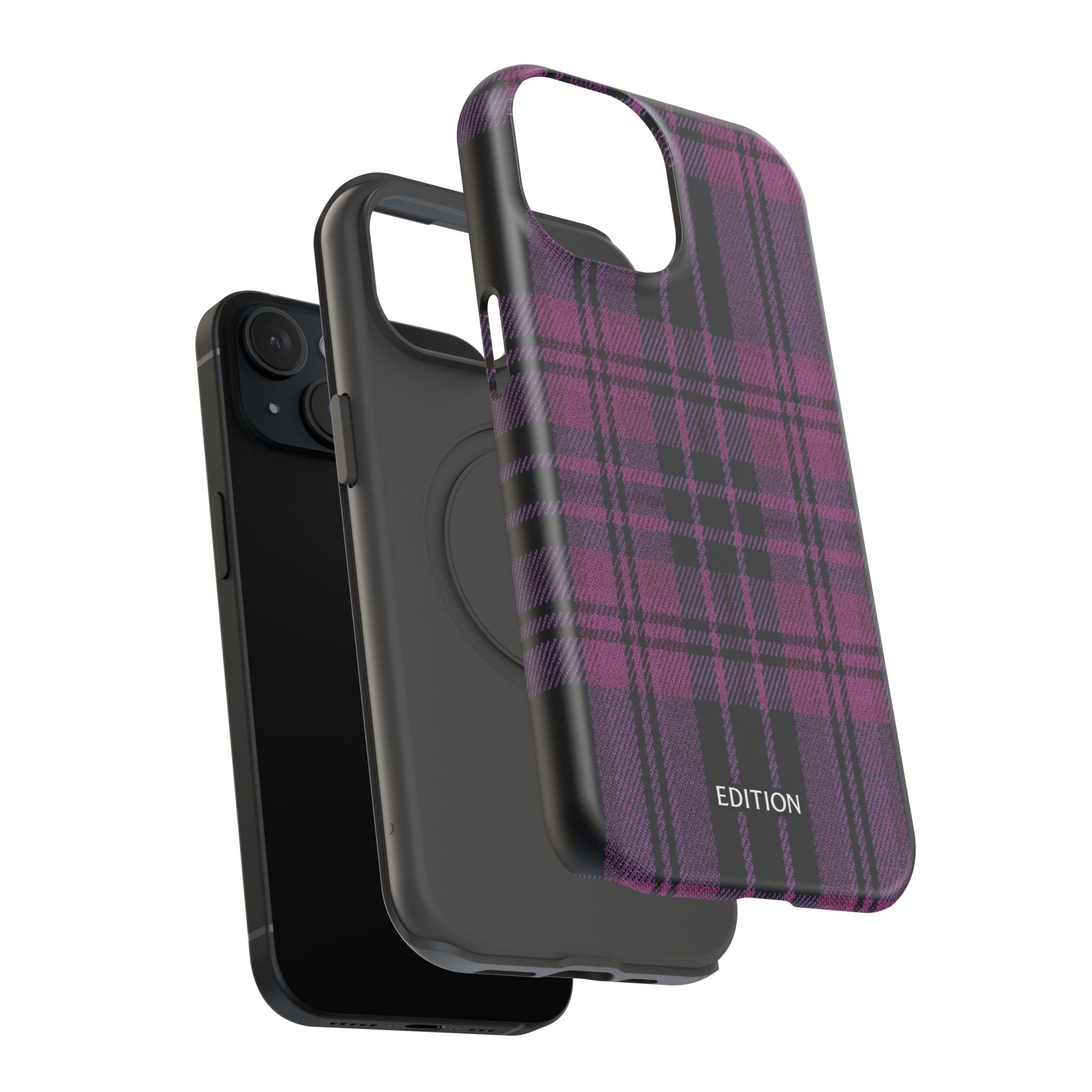 Black and Pink Plaid Case