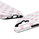Pink and White Polka Dot Case