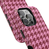 Raspberry Sorbet Houndstooth Case