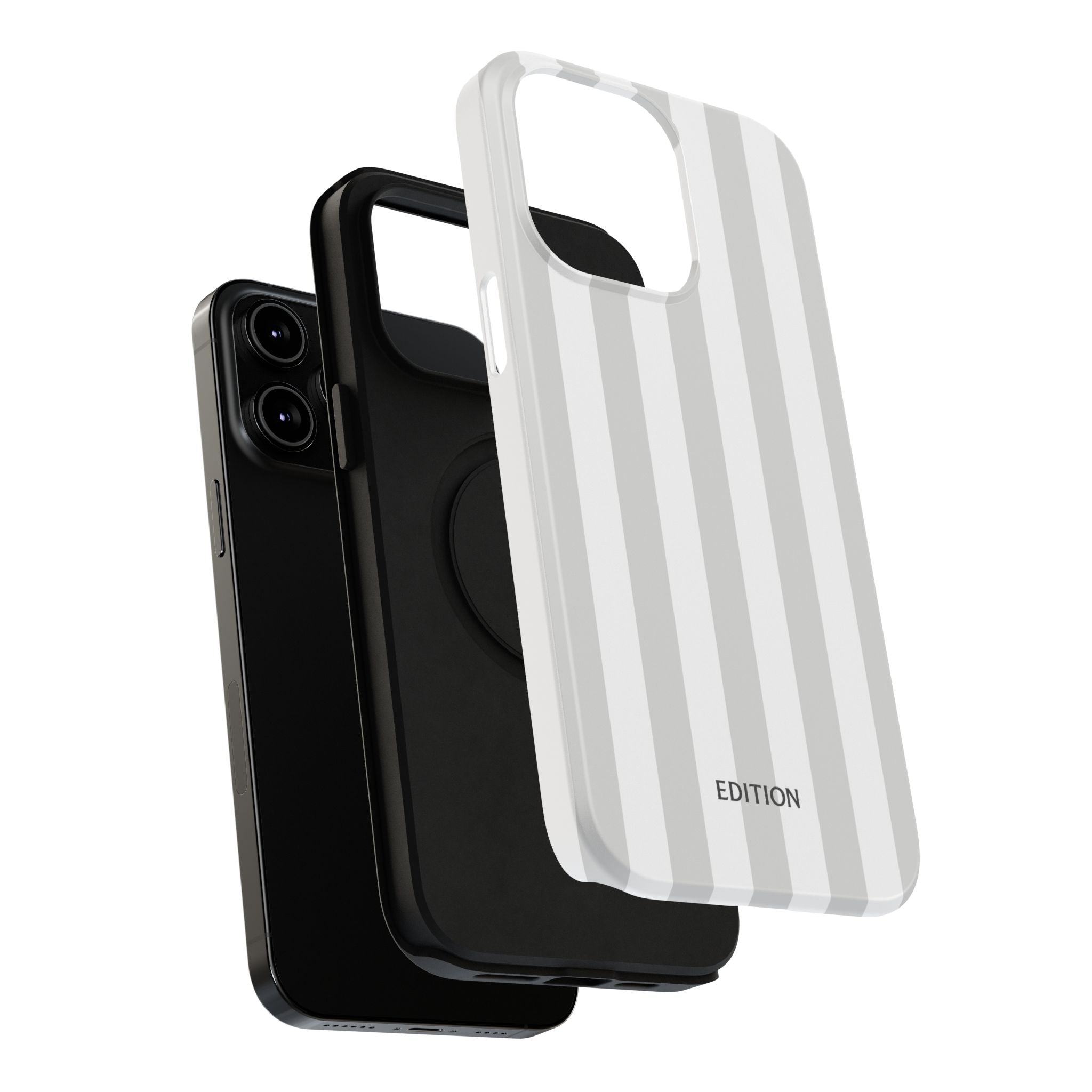 Grey Beach Stripe Case