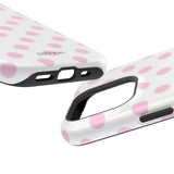 Pink and White Polka Dot Case