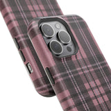 Light Pink and Black Plaid Case