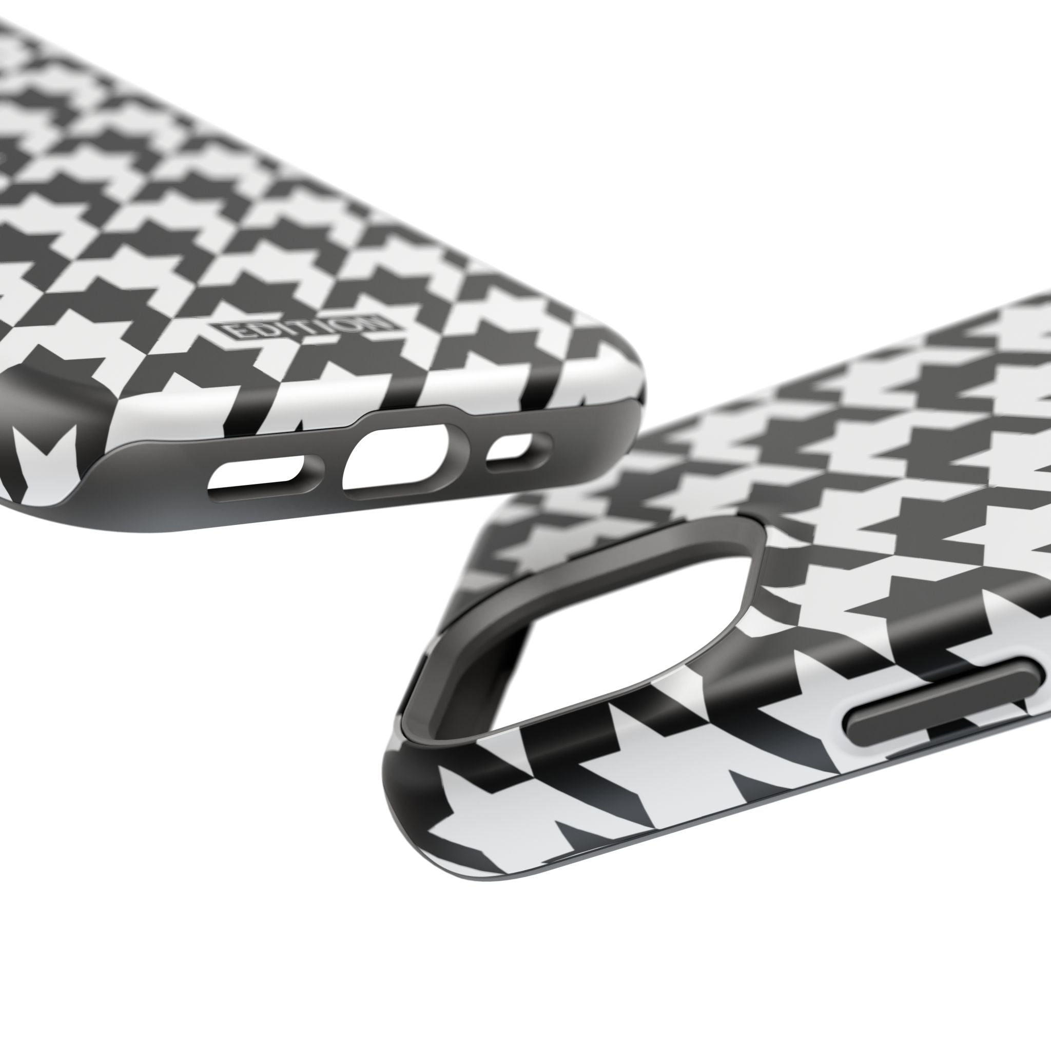 Black and White Houndstooth Case