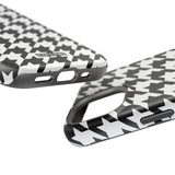 Black and White Houndstooth Case