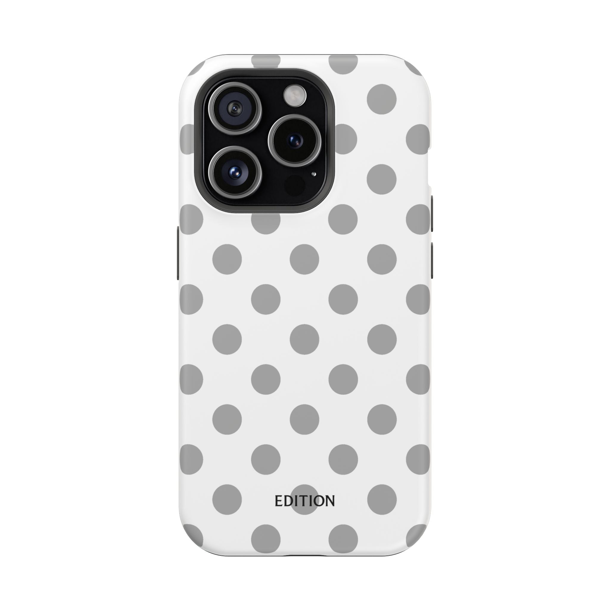 Grey and White Polka Dot Case
