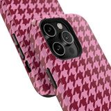 Raspberry Sorbet Houndstooth Case