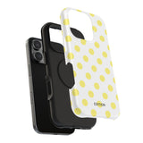 Yellow and White Polka Dot Case