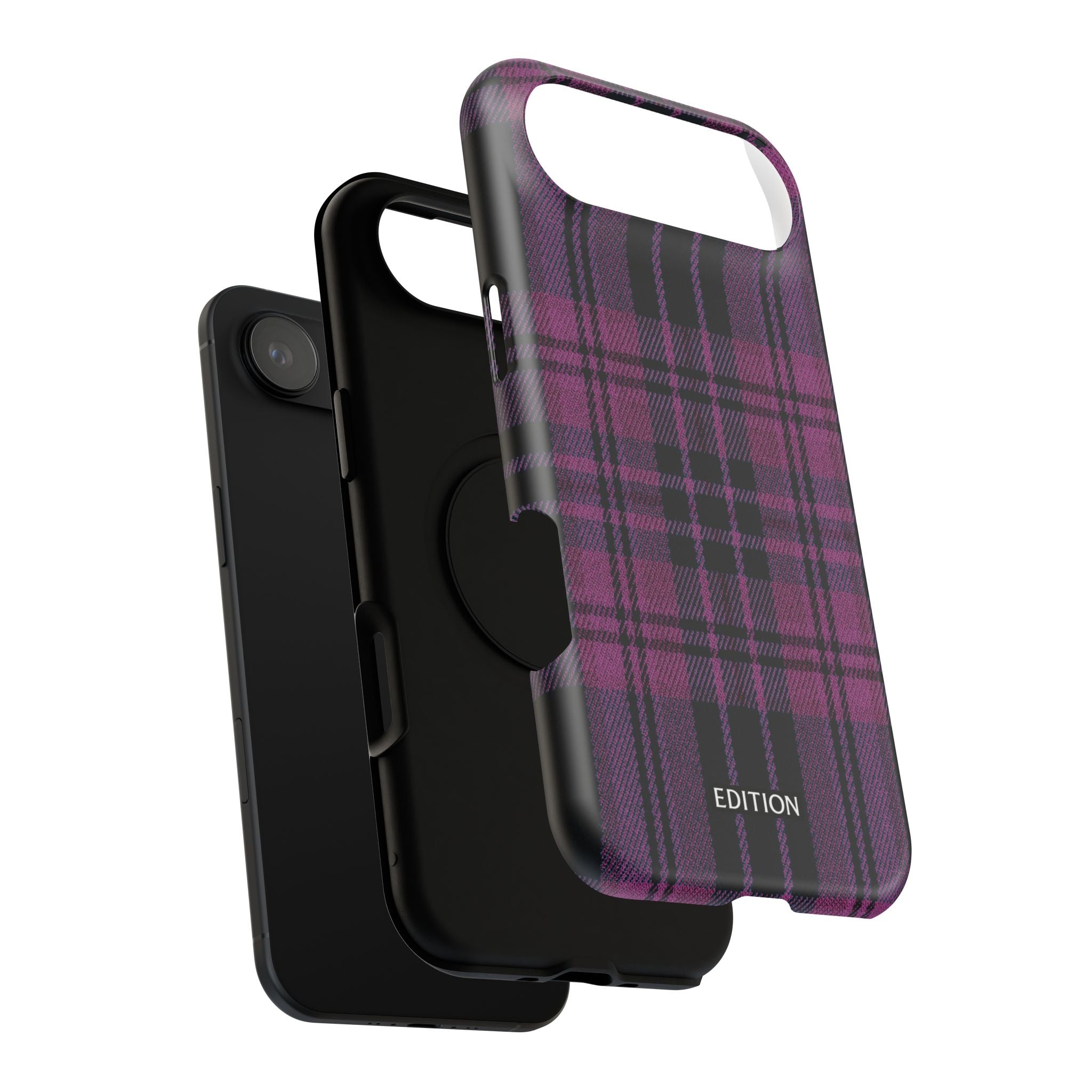 Black and Pink Plaid Case