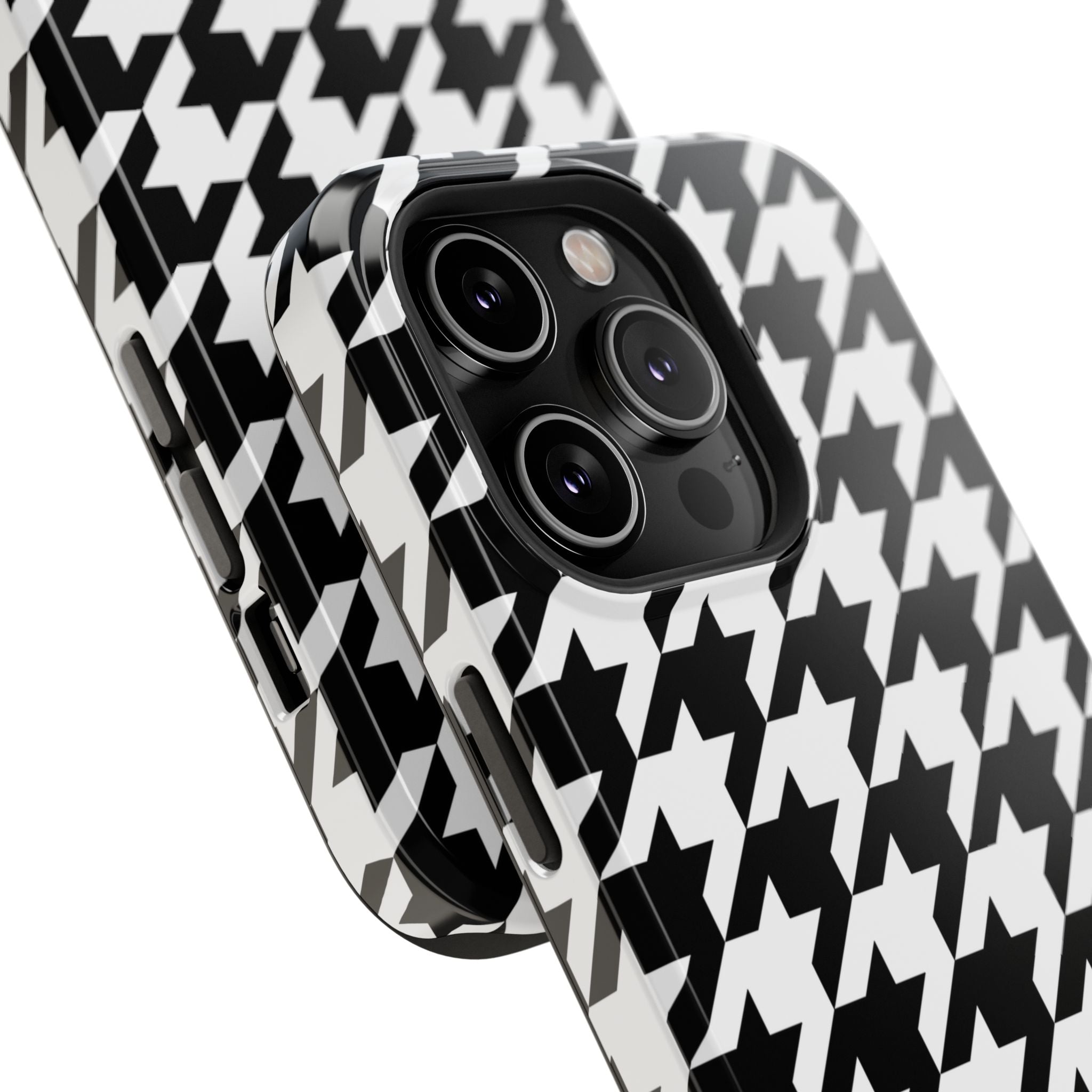 Black and White Houndstooth Case