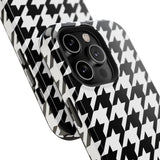 Black and White Houndstooth Case