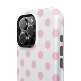 Pink and White Polka Dot Case