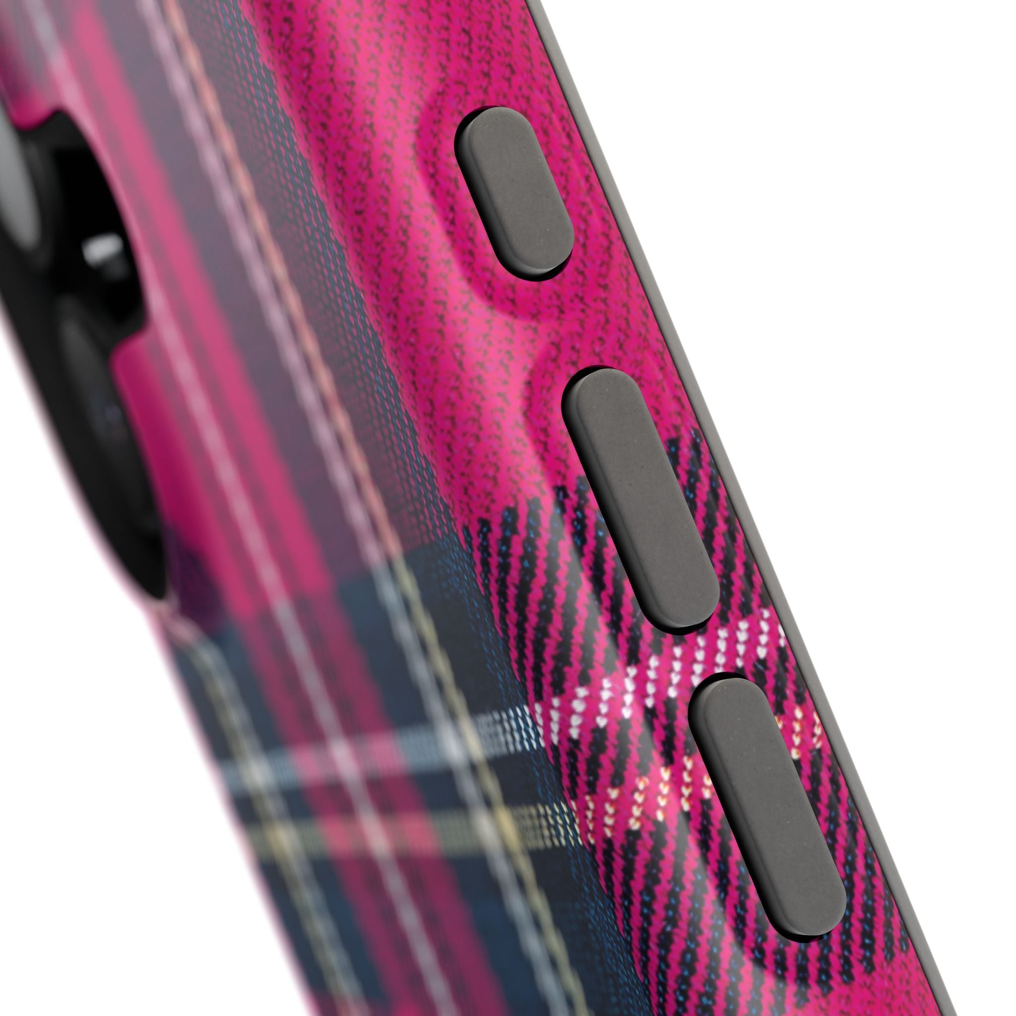 Hot Pink and Navy Plaid Case