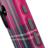 Hot Pink and Navy Plaid Case