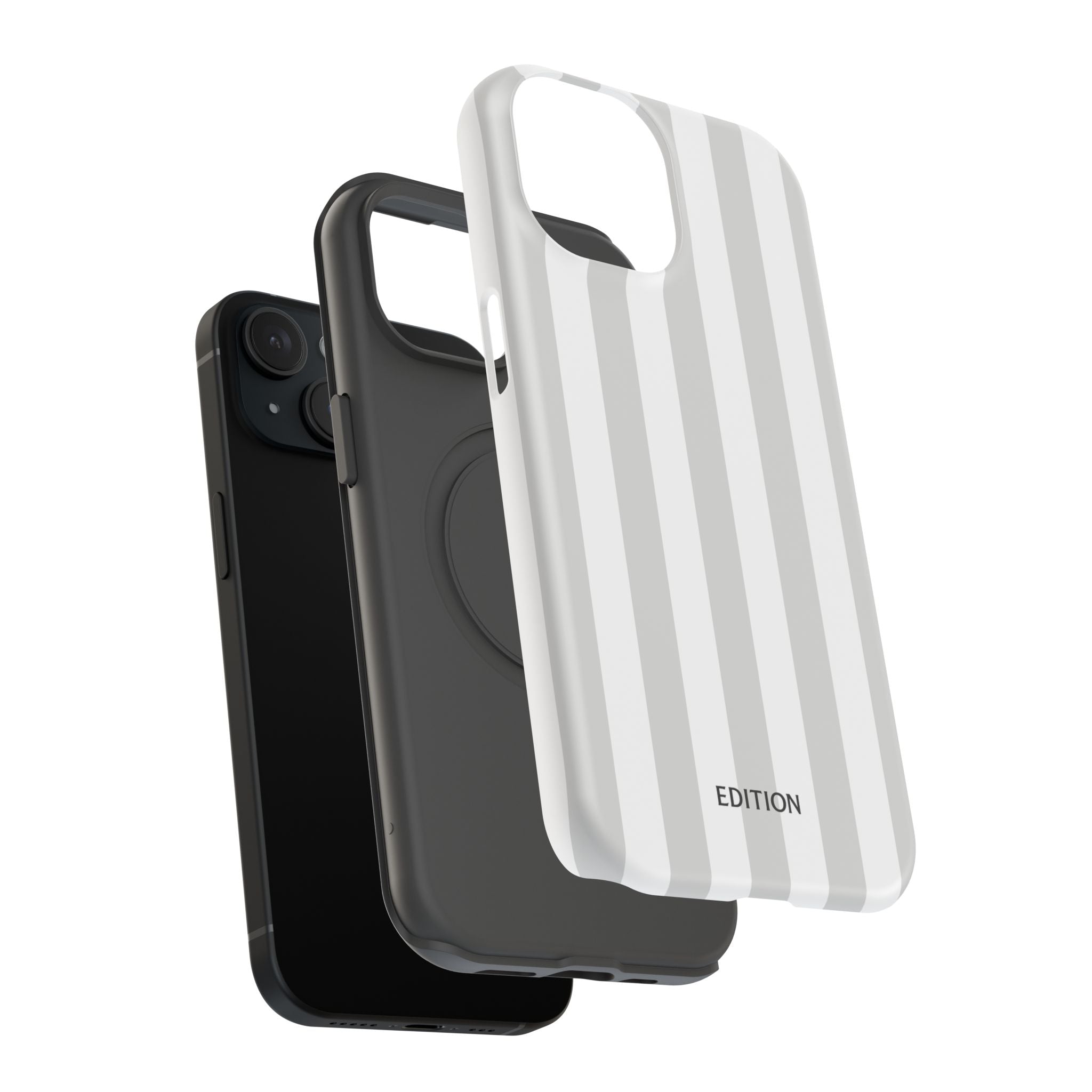 Grey Beach Stripe Case