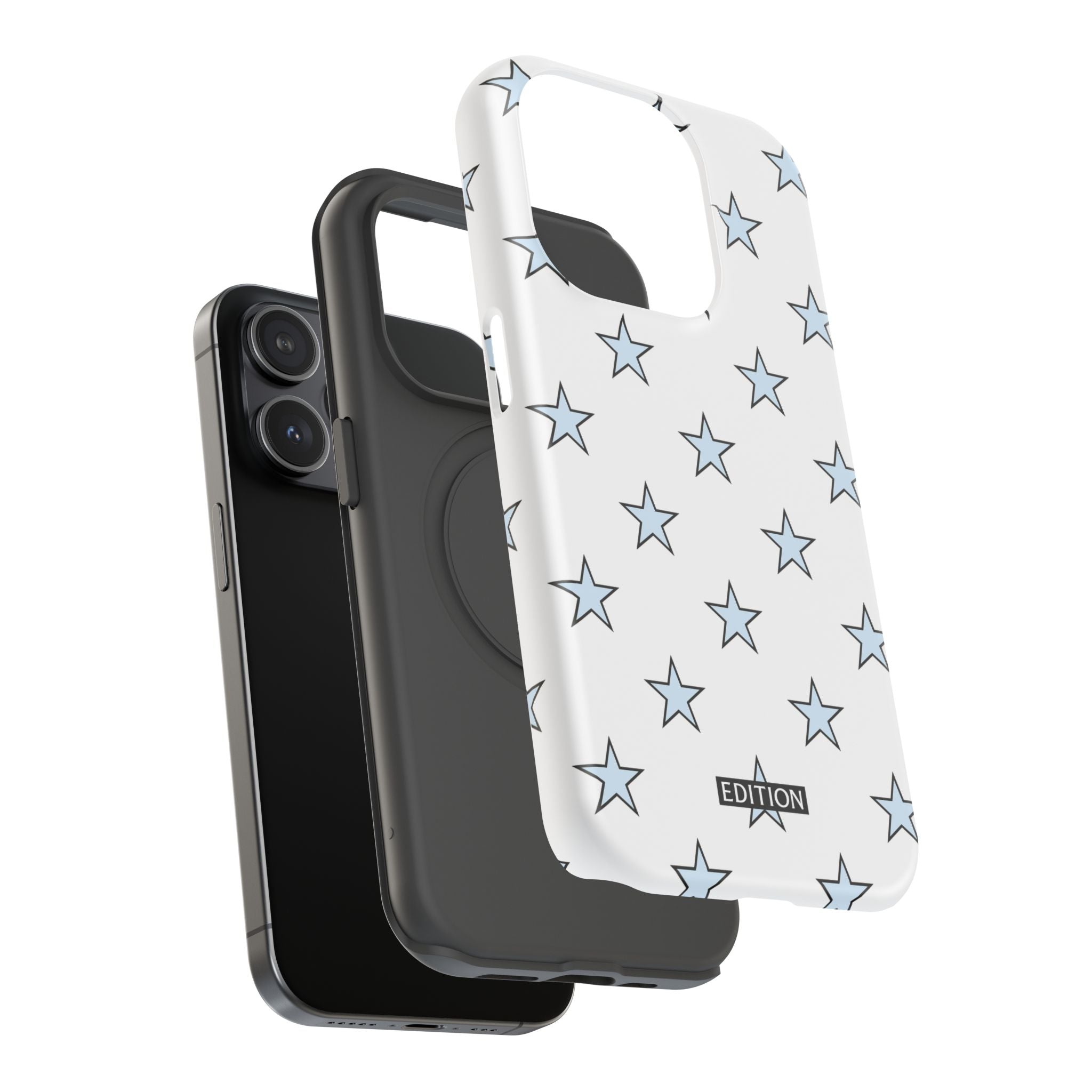 Blue and White Star Case