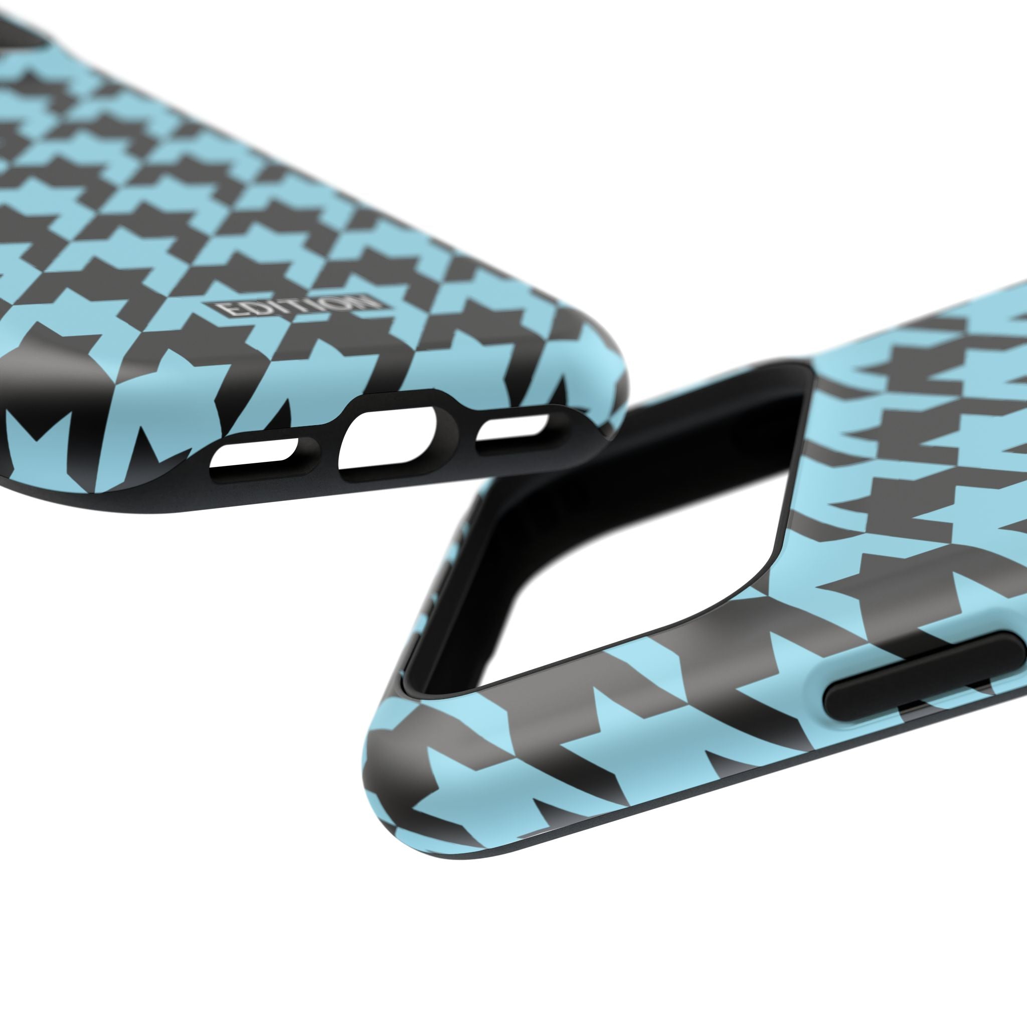 Baby Blue Houndstooth Case