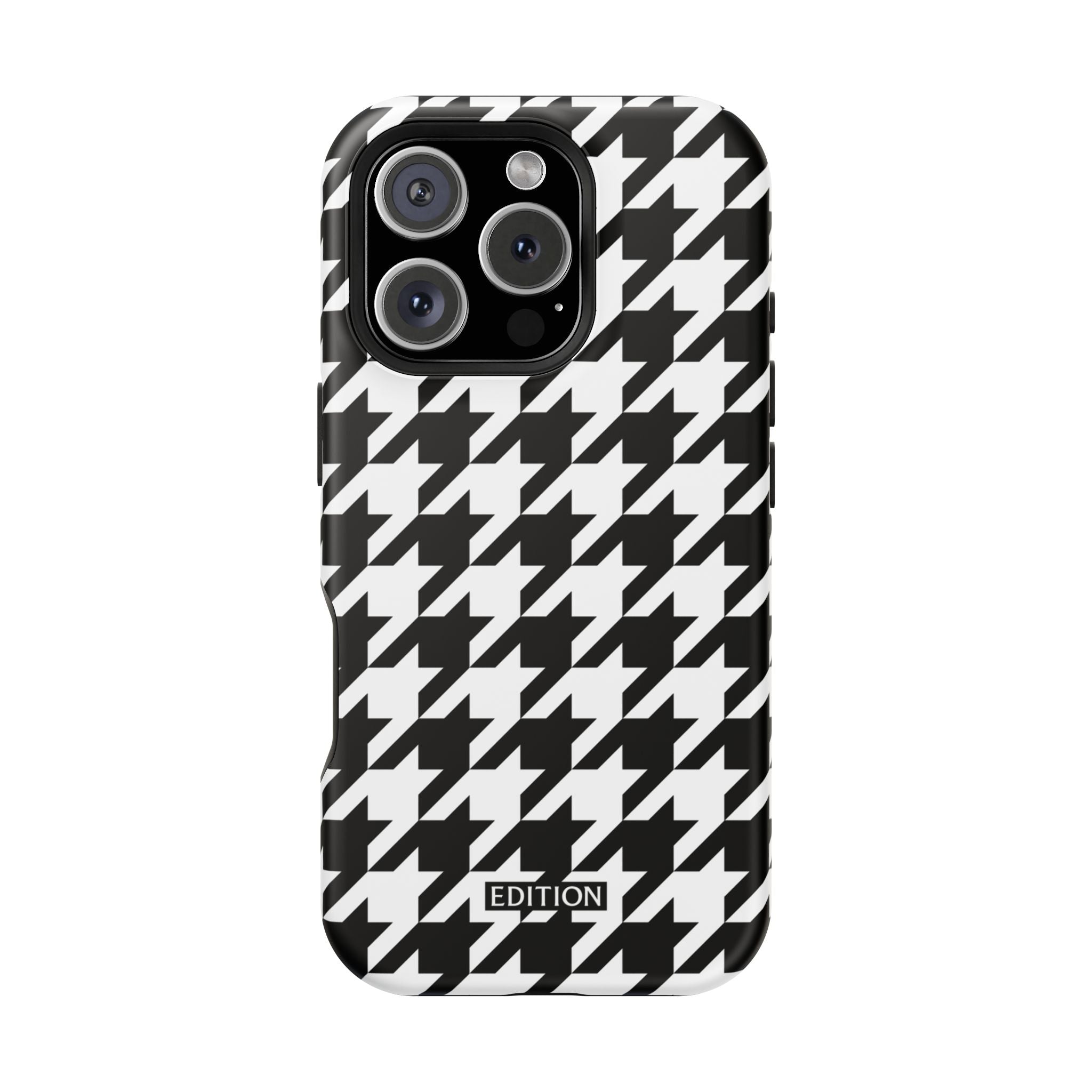 Black and White Houndstooth Case
