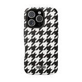 Black and White Houndstooth Case