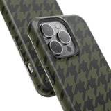 Army Green Houndstooth Case
