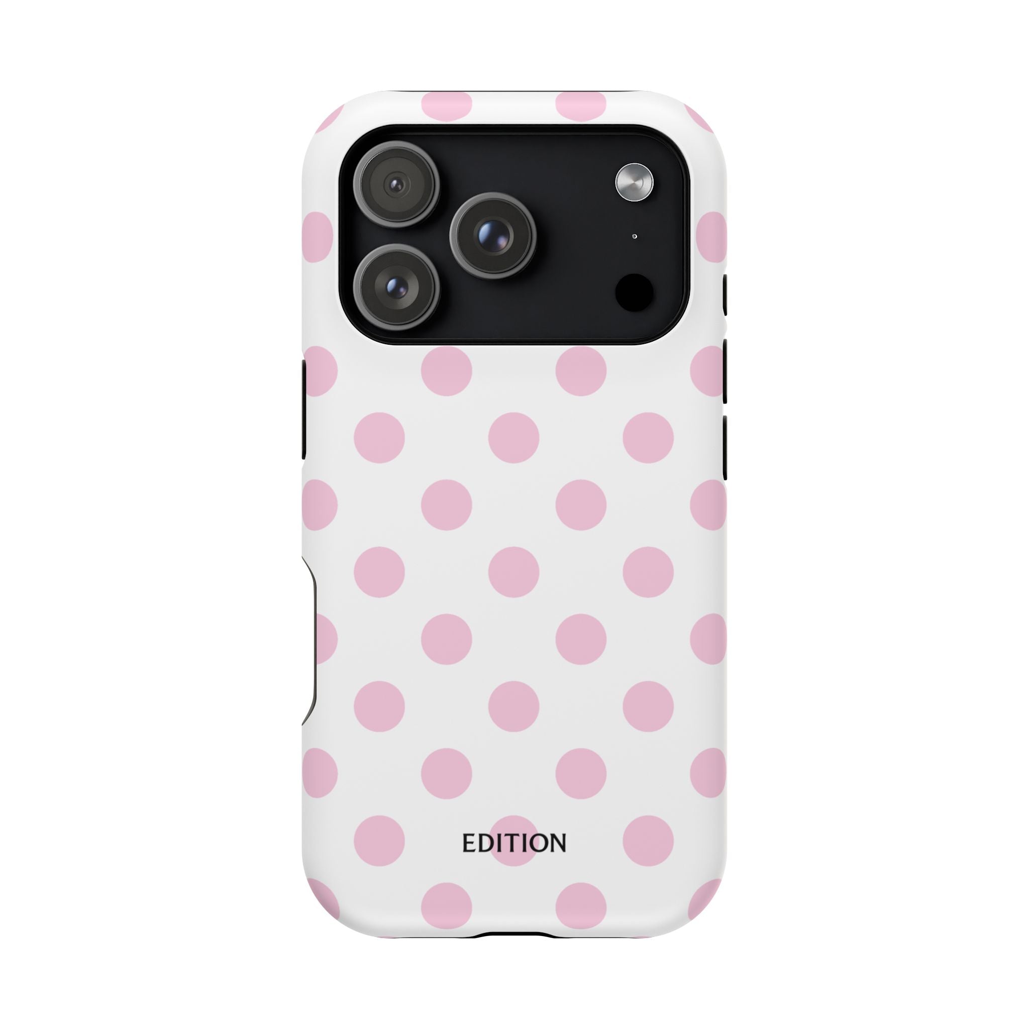Pink and White Polka Dot Case