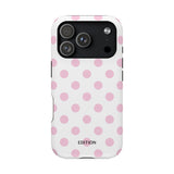 Pink and White Polka Dot Case
