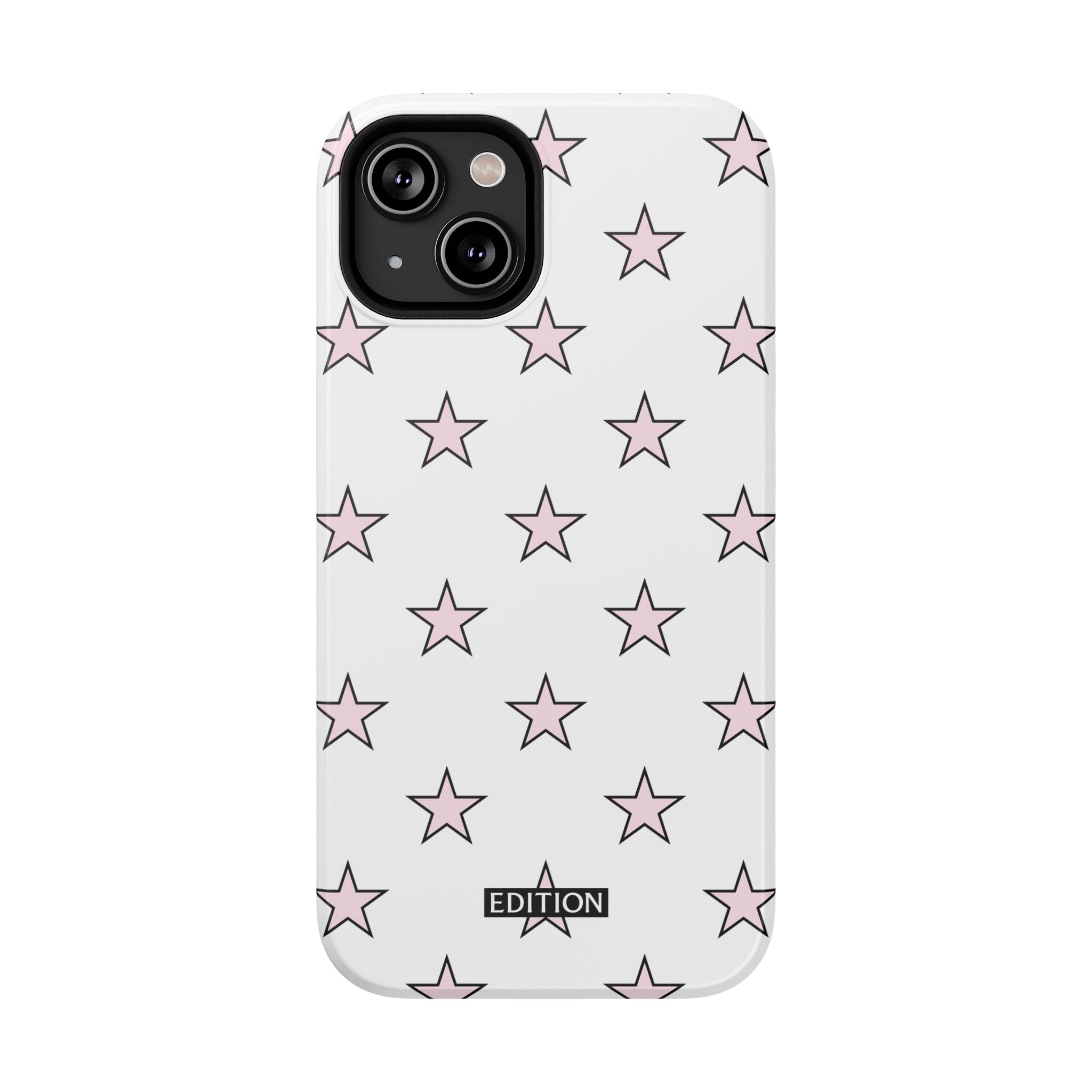 Pink and White Star Case