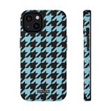 Baby Blue Houndstooth Case
