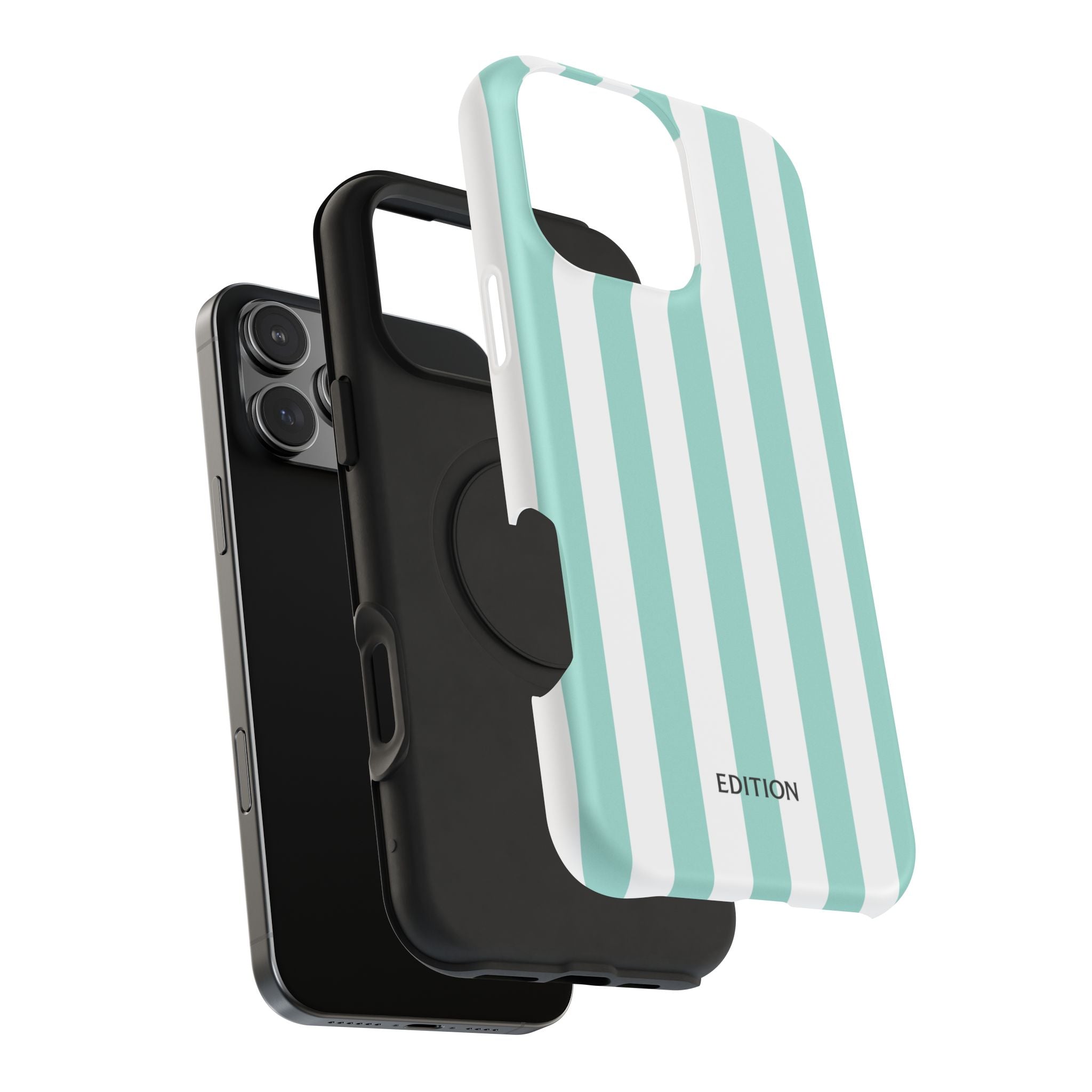 Teal Beach Stripe Case
