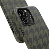 Army Green Houndstooth Case