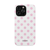 Pink and White Polka Dot Case