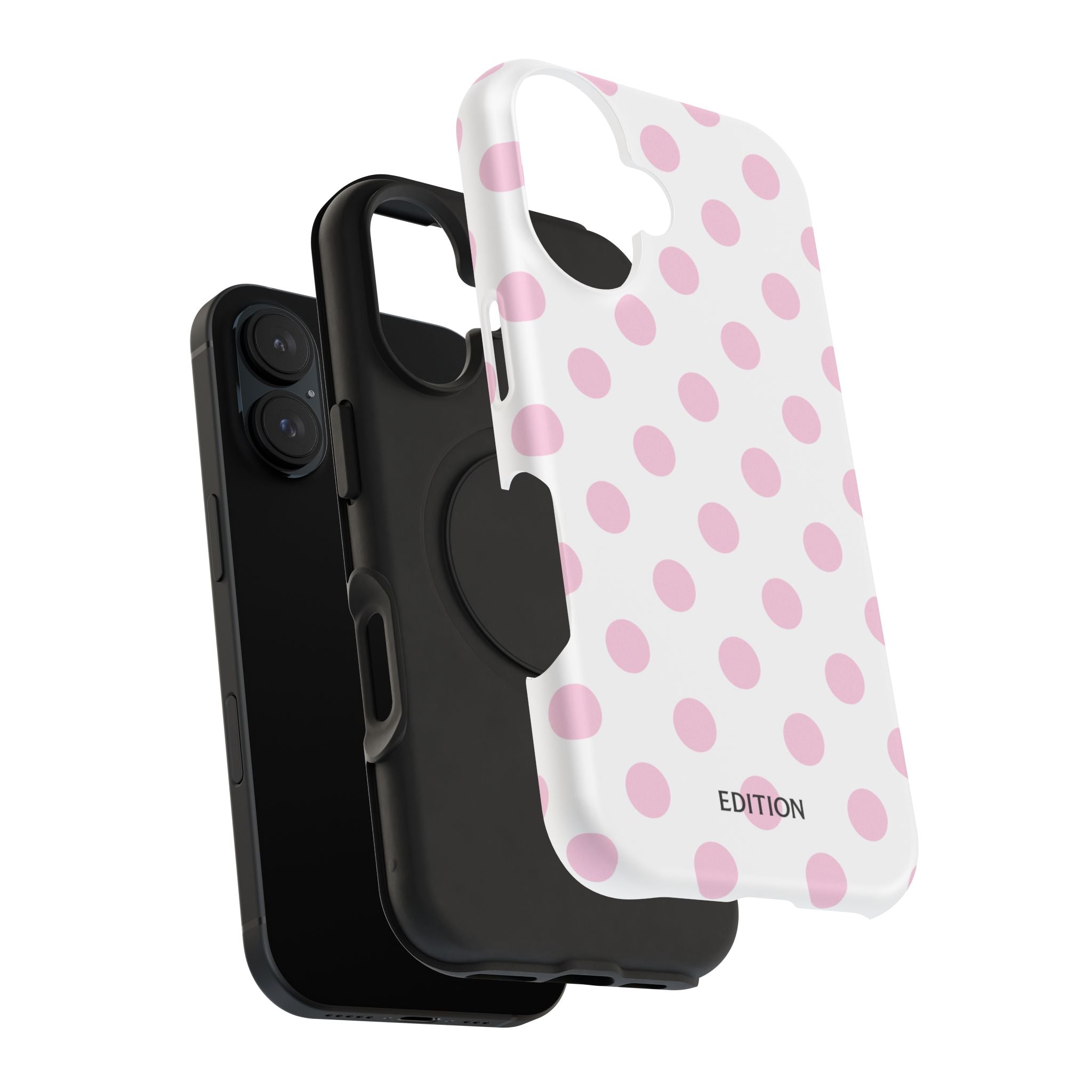 Pink and White Polka Dot Case