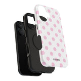 Pink and White Polka Dot Case