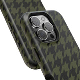 Army Green Houndstooth Case