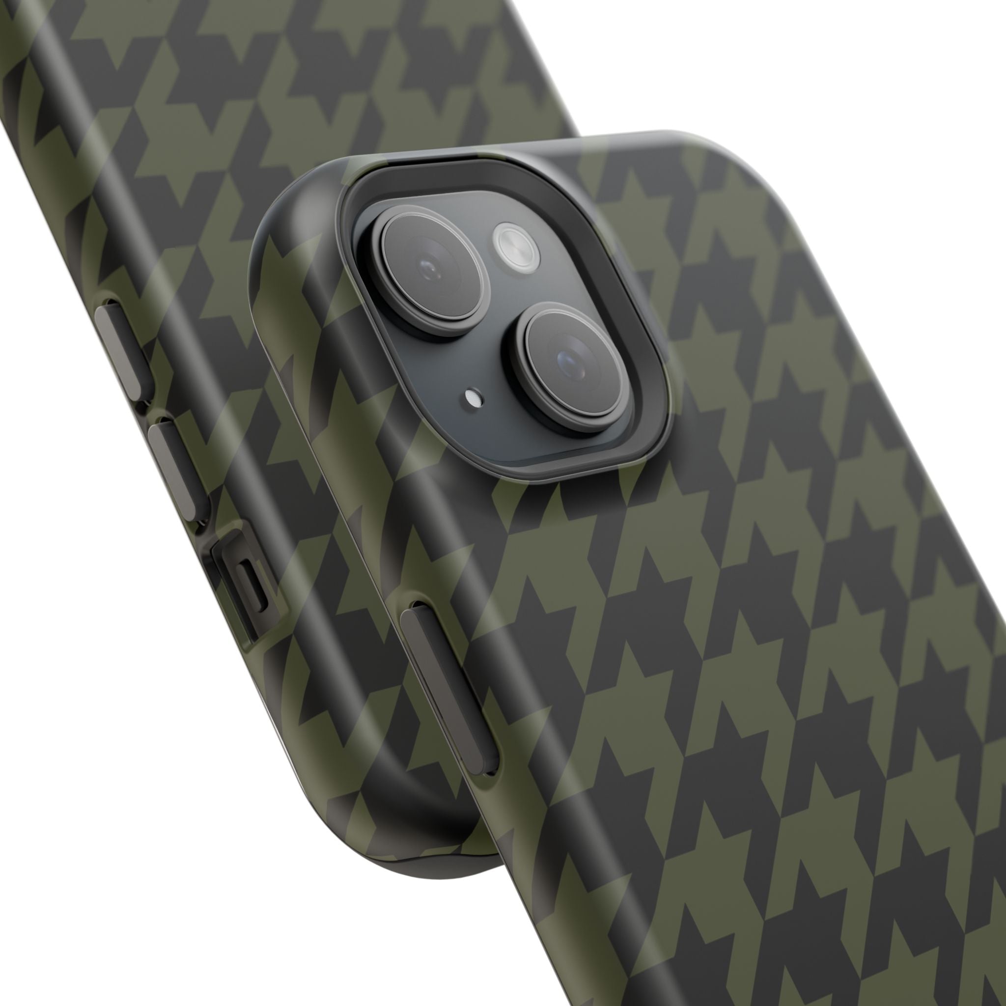 Army Green Houndstooth Case