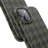 Army Green Houndstooth Case