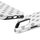 Grey and White Polka Dot Case
