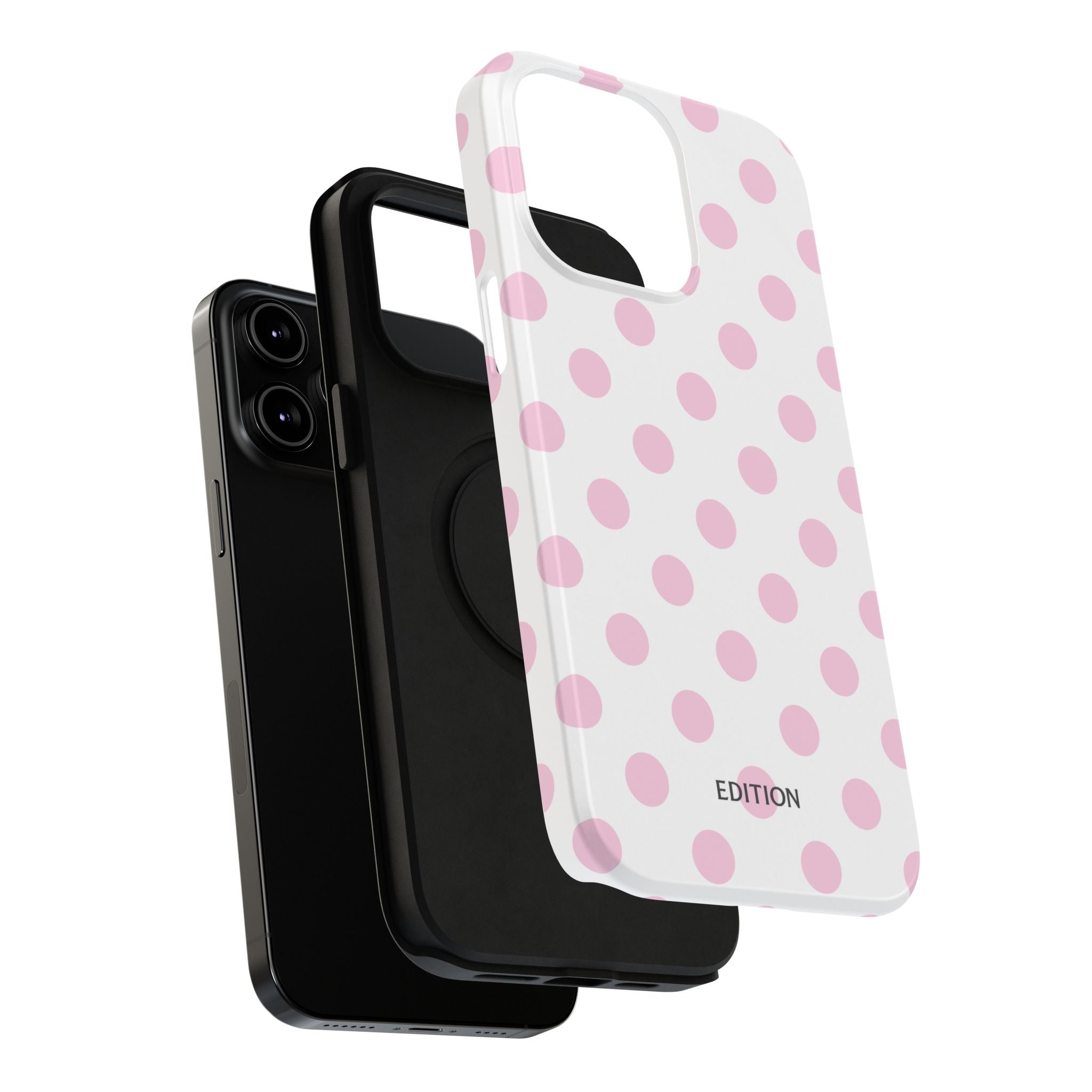Pink and White Polka Dot Case
