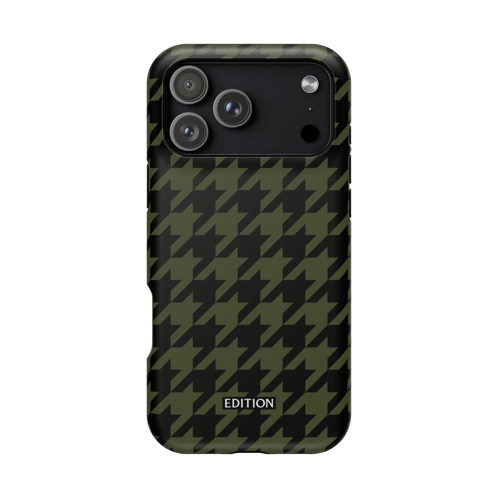 Army Green Houndstooth Case