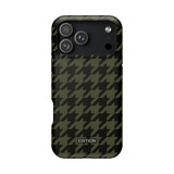 Army Green Houndstooth Case