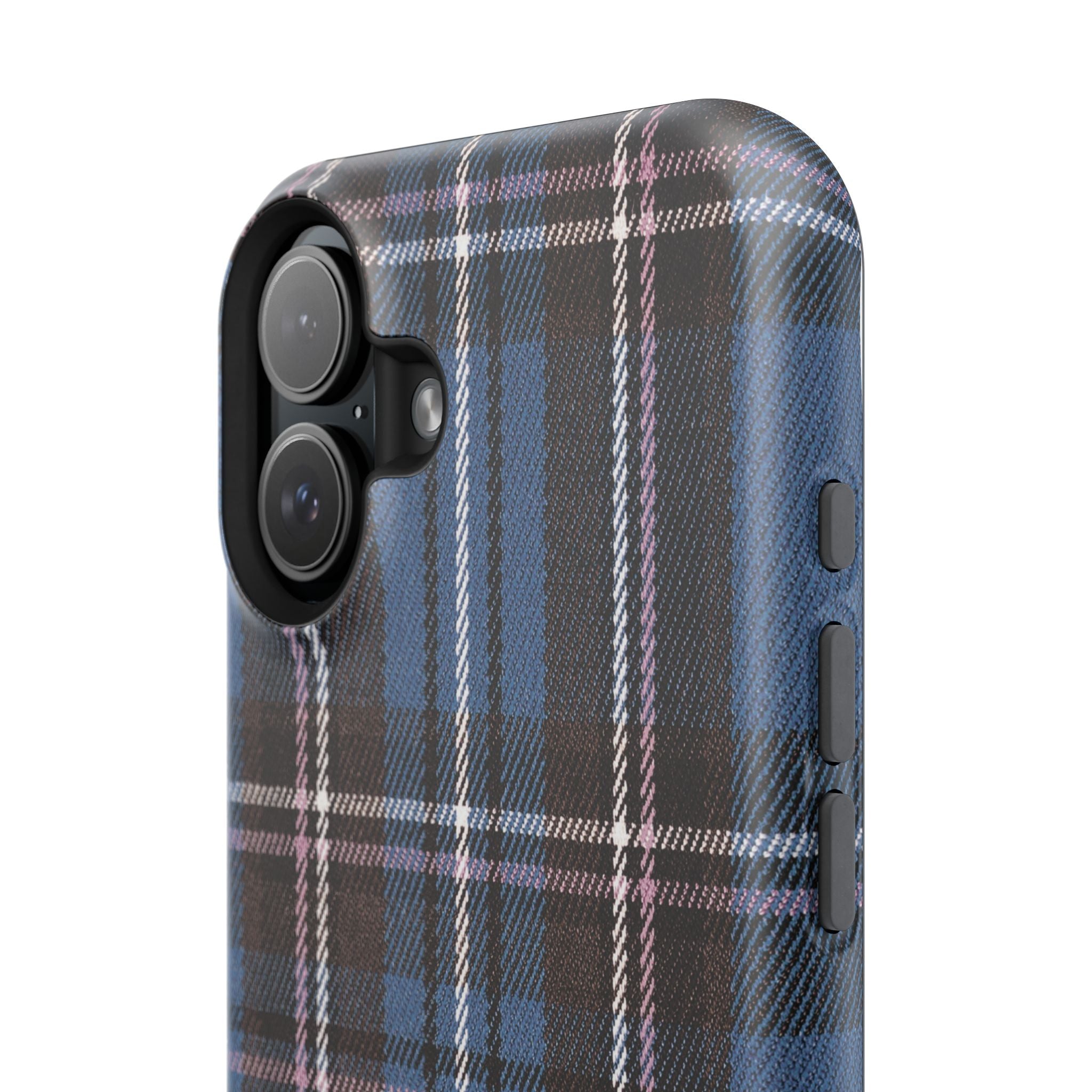 Blue and Pink Plaid Case