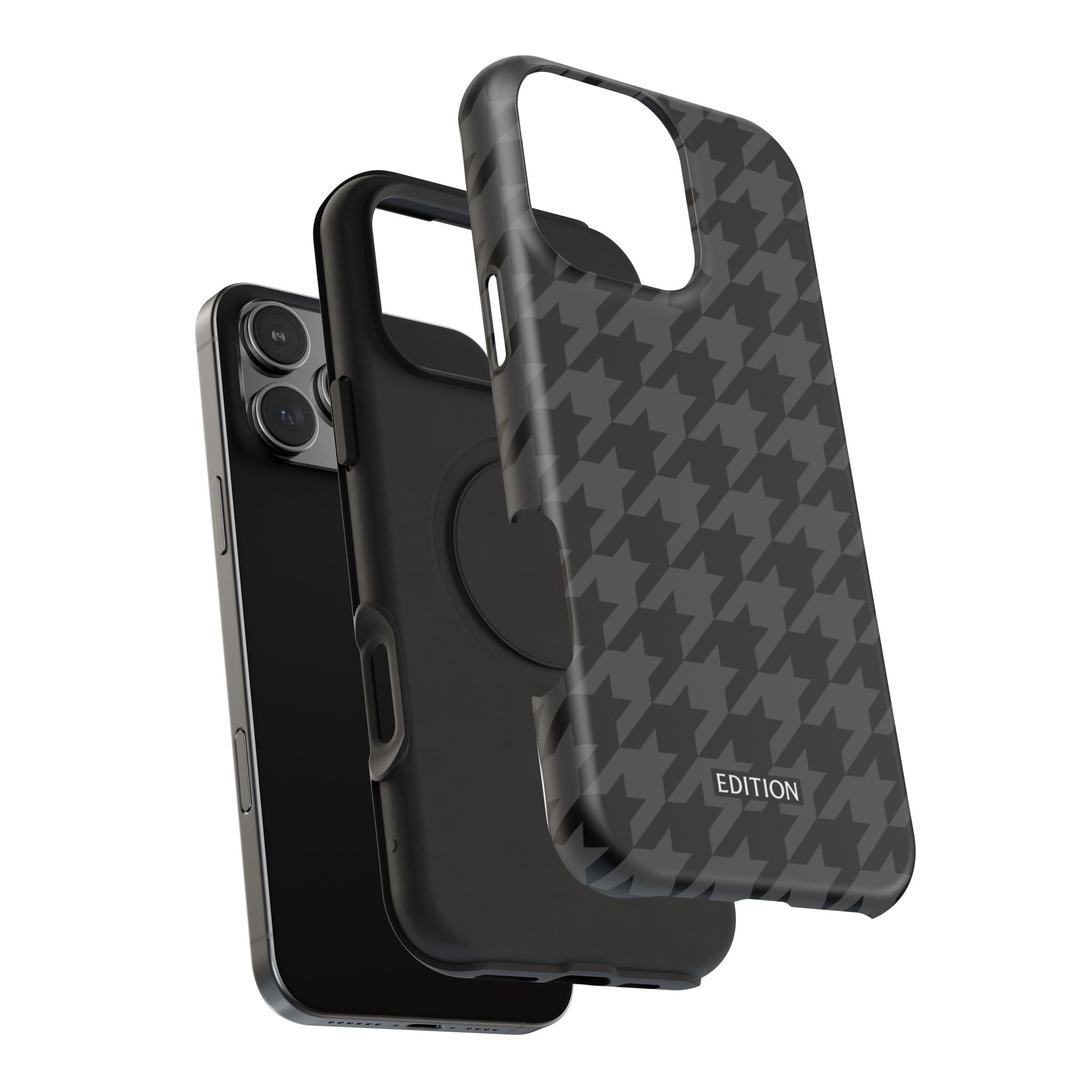 Grey Houndstooth Case